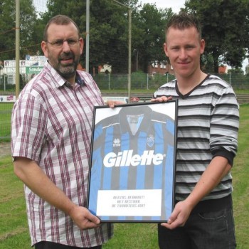 Gillette shirtsponsor vierde elftal Gillette shirtsponsor vierde elftal