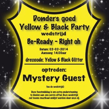 Donders goed Yellow & Black party Donders goed Yellow & Black party